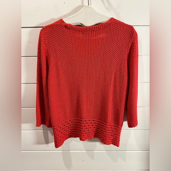 ❤️ LES COLLECTIONS MAT Red Knit Cardigan – Size XL - Picture 6 of 8